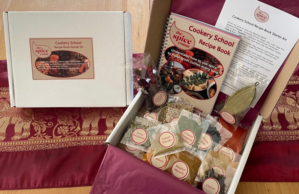 The Spice Route Recipe Book Starter Kit image showing contents